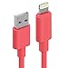 iPhone Charger, Cambond iPhone 7 Plus Cable Apple MFi Certified 8 Pin Data Sync USB Lightning Stepped Updated iPhone 7 Cord ( Peach 6ft )