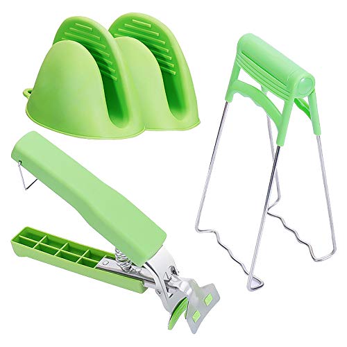 tchrules Hot Plate Gripper, Stainless Steel Bowl Clip, 3 Pack Kitchen Tongs Bowl Dish Pan Clips