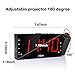 OnLyee Projection Clock with AM/FM Radio, Sleep Timer, Bedroom Desk Wall Ceiling Clock, 7