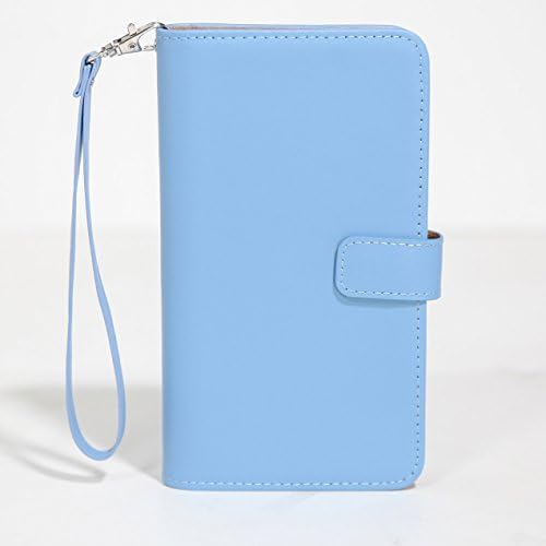 Samsung Galaxy S6 - Limited Edition Multi-Card Wallet Case with Wristlet (Baby Blue)