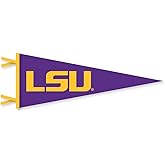 LSU Tigers Wool Felt Pennant - 9" x 24"