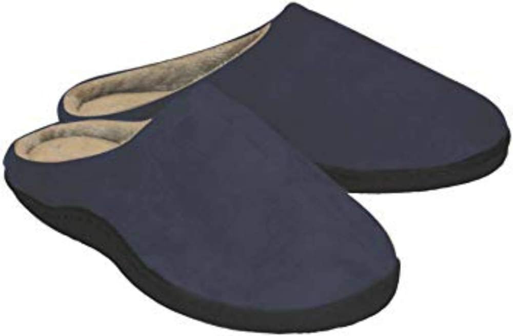 navy blue suede clogs