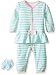 U.S. Polo Assn. Baby Girls' Skirted Romper With Socks, Mint, 6/9M