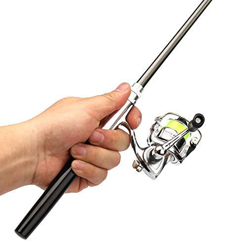Lixada 1 Mt / 1,4 Mt Tasche Faltbare Angelrute Reel Combo Mini Pen Angelrute Kit Teleskop Angelrute Spinnrolle Combo Kit – Bild 5
