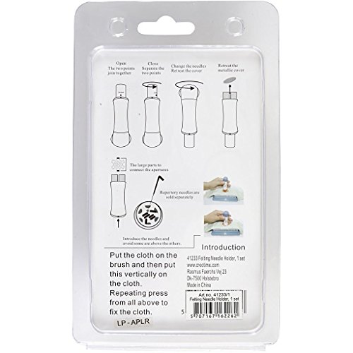Punch Style Felting Needle Tool with 7 Barbed Needles Craft Wool Felt DIY Stitch