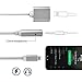 Lightning jack Adapter and Charger,Headphones Adapter and Charging Adapter ,Lightning to 3.5mm Headphone Jack Adapter for iphone 7/7 plus/ iphone 8/8 plus/ iphone X 10.Charge & Listen Support IOS 11