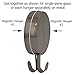 Haute Decor Attract Magnetic Wreath Hanger (Silver) - Set of 2 Magnets - for 2 Metal Doors/Surfaces or 1 Single-Pane Glass Door/Window - Holds up to 10 lbs.