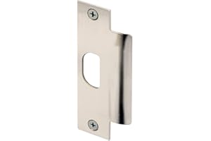 Prime-Line U 11199 Door Strike, Commercial, ASA 1-1/4 x 4-7/8 in. with Screws, Satin Nickel Finish (Single Pack)