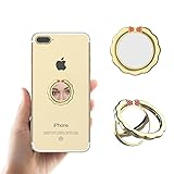 Ring Holder For Phone, KOOLSEN Ring Grip Kickstand for Cell Phone iPhone 7 7 Plus 6S 6 5S,ipad Tablet Fit For Magnetic Car Mount, Zinc Alloy 360° Rotation Finger Ring stand For Cell Phone (Gold)