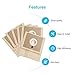 LANMU Dust Bags for Bissell Zing Vacuum 4122,Compatible Replacement Bags for Zing and PowerForce Canister Models 4122,4122D,1668,1668C,1668W, 2154A,2154C,2154W,1608-Bag Type 213-8425