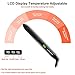 Titanium Flat Iron Dual Voltage Auto Shut Off Hair Straightener,LOVANI 450F High Heat Temperature Control Digital LCD Salon Hair Flat Iron with Heat Resistant Travel Bag,Glove and 2 Free Clipsthumb 3