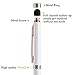 ChaoQ Stylus Pens for Touch Screens (5 Pcs), 2 in 1 Slim Capacitive Stylus Ballpoint Pen (Black Ink), with 10 Replaceable Rubber Tip (White,Pink,Red,Purple,Sky Blue)
