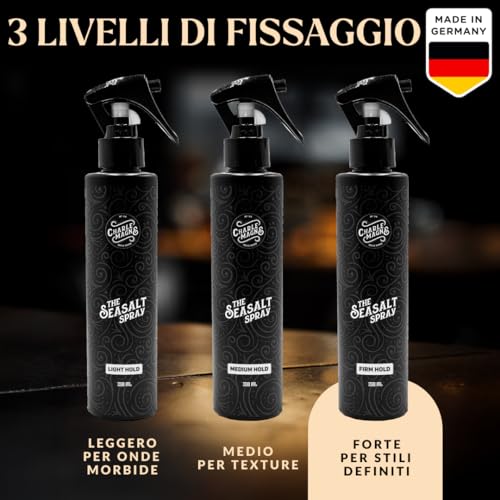 Charlemagne Sea Salt Spray - Hair Thickener - Pre-Styling Product - Salt Water Hair Spray - More Texture, More Volume - 200ml