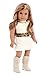 Fashion Girl - 3 Piece 18 inch Doll Outfit - Cheetah Coat, Ivory Dress and Ivory Boots - (Doll Not Included)
