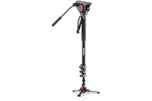 Manfrotto XPRO Monopod+ 4-Section Aluminum Monopod with Fluid Video Head