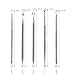 RUIMIO Blackhead Tweezers Pimple Popper Tool Comedone Extractor Stainless Steel for Acne Blemish Whitehead Zit 5 PCS