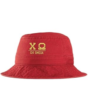 Chi Omega Greek Letter Bucket Hat