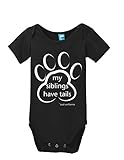 My Siblings have Tails Onesie Funny Bodysuit Baby Romper