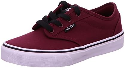 Vans Unisex-Child Atwood Shoes, Color: Red Canvas Oxblood Black