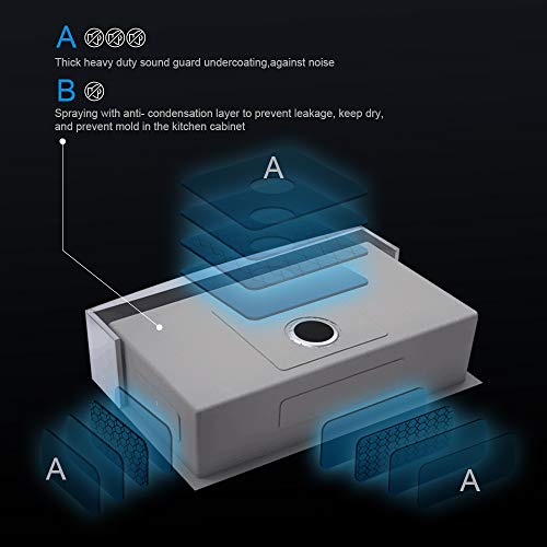 Lordear 33 Inch Farmhouse Sink Apron Front 16 Gauge Tight Radius Deep Single Bowl Kitchen Sink Lordear 33 Inch Farmhouse Sink Apron Front 16 Gauge Tight Radius Deep Single Bowl Kitchen Sink