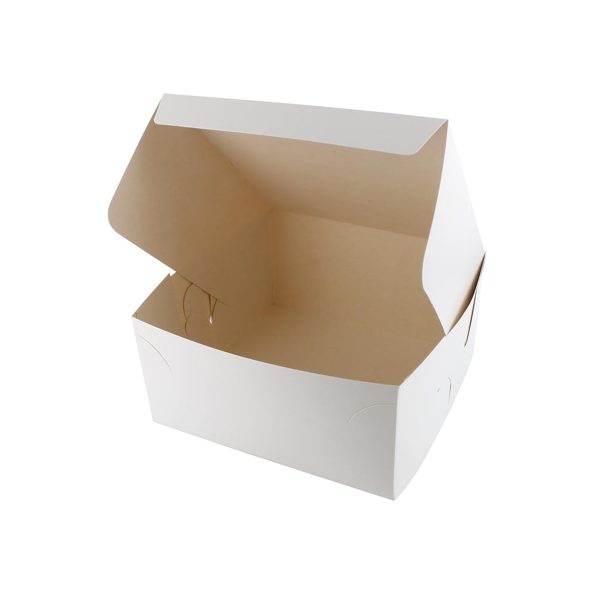 Culpitt Bakery Box, 6" x 6", White Folding Box For Cake, Cookies, Sandwiches, Cake Slices, Pastries, Take Aways, And Soaps, Gift Boxes - 10 Pack