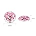 PH PandaHall 200pcs 12mm Tree of Life Printed Half Round Dome Glass Cabochons for Jewelry Making