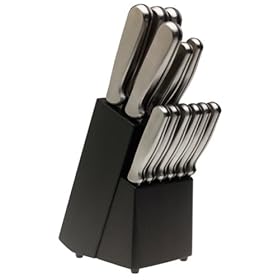 Ginsu International Traditions 14-Piece Stainless-Steel Knife Block Set