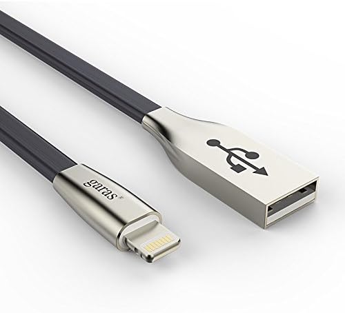 Garas Micro 2 pack (black and white) USB Cable, High Speed 3.3 foot, Zinc Alloy Sync and Charge Data Cable for iPhone 7/7 Plus 2 pcs in the box