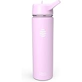 Clearly Filtered Water Bottle | Removes 220+ Contaminants, Double-Wall Insulated Stainless Steel, BPA/BPS Free, Phthalate Free, Filters Flouride Lead Chlorine (20oz, Lilac)