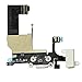 Johncase OEM USB Charging Port Dock Connector Flex Cable w/Microphone + Headphone Audio Jack Port Ribbon Replacement Parts iPhone 5 (White)