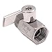 DERNORD 1/2 inch Stainless Mini Ball Valve NPT Female x Male Thread SUS316