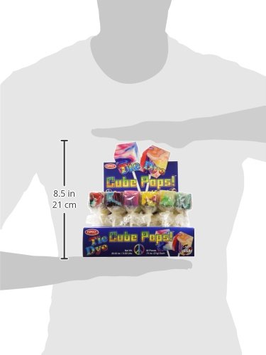 Espeez Tie Dye Cube Lollipops .74 Ounce Pops (Pack of 48) - Thumbnail 4