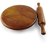 Wooden Chakla,Serving Board, Round Chapati Chakla, Perfect for Making Chappati at Home, Wooden Roti/Chapati Maker, Wood Rolli