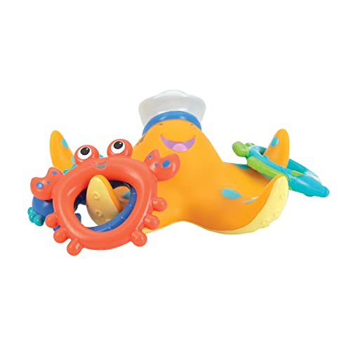 Nuby Starfish Ring Toss Bath Toy, Includes 3 Toss Rings (Crabfish