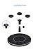 Solar Water Pump Solar Fountain Pump OUSI Solar Powered Bird Fountain Kit Solar Water Fountain Pump Solar Fountain for Birdbath Solar Pond Pump Solar Pump Solar Bird Bath Fountains with Spray Nozzles