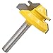 Lock Miter, 1-3/8'' Diameter 1/4'' Carbon Steel Shank 45 Degree Joint Router Bits Woodworking Cutter Tool