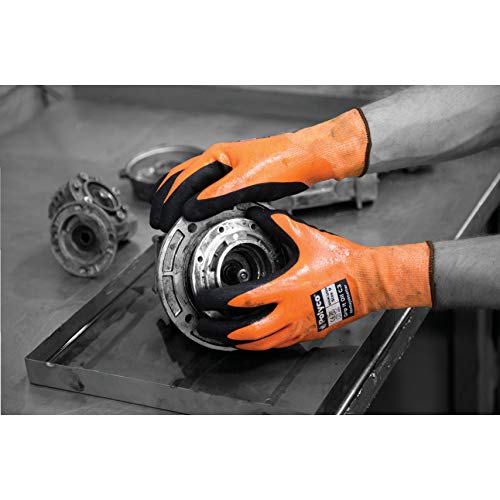 Polyco GIO/10 Grip It Oil Seamless Nylon Glove with Dual Nitrile Coating, Size 10