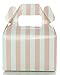 Candy Boxes, Light Pink Design Trio Party Favors (36 Pack) - Striped, Polka Dot & Chevron Zig-Zag Small Wedding Gift Boxes, Pink Girl Baby Shower Decorations / Treat Box Supplies