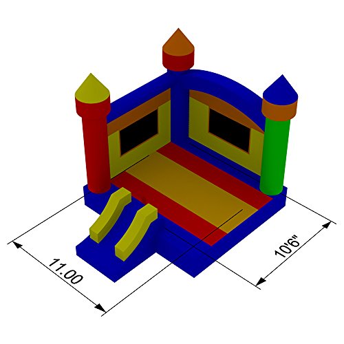 Commercial Grade 17ft X 13ft Bounce House With Blower - 100% PVC Inflatable Jumper