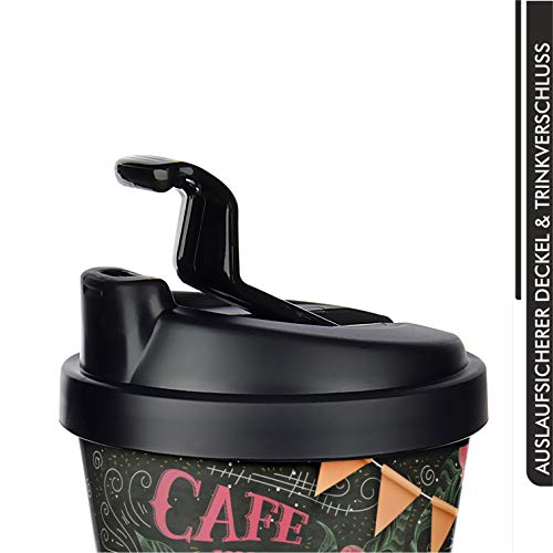 BEFA 2 Kaffeebecher to Go | BPA Frei | Coffee to go | 400ml | Auslaufsicherer Deckel mit Trinkverschluss | Kaffee | mit Doppelwand Isolierung | 2 Stück (Variante 2) – Bild 7