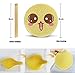 Facial Sponge Compressed,120 Count PVA Professional Makeup Removal Round Face Wash Sponges Spa Pads Exfoliating Cleansing for Women,Yellow