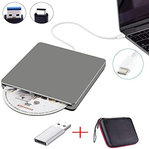 External CD Drive NOLYTH Slotin USB C CD DVD +/RW Drive Slim CD DVD