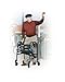 Drive Medical Deluxe Clever Lite Rollator Walker with 5