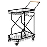 Multi Functional Collapsible Carts, 2-Tier Foldable