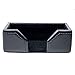 Dacasso Black Bonded Leather Business Card Holder