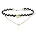 Women's Black Velvet Choker Necklace for Girls Lace Choker Tattoo Necklace 20 Pieces