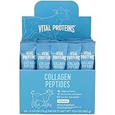 Vital Proteins Collagen Peptides Powder Supplement (Type I, III) Travel Packs, Hydrolyzed Collagen for Skin Hair Nail Joint -
