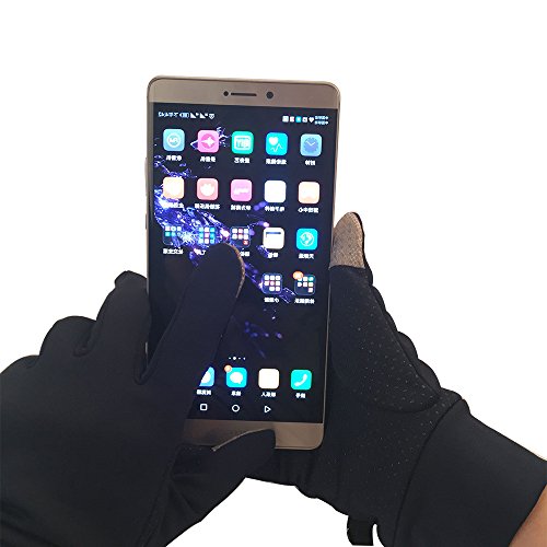 Kqpoinw Cycling Gloves Men Touchscreen Gloves Outdoor Sports High Elastic Breathable Warm Winter Gloves (Navy Blue) - Thumbnail 5