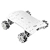 Moebius Metal Mecanum Omni Wheel Robot Car Kit with 4pcs DC 12V Speed ...