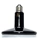Okeler 110V 250 Watt Black Ceramic Heat Emitter Terrarium Heat Lamp Bulb for Aquarium Snake Reptile Chickens Pet Brooder